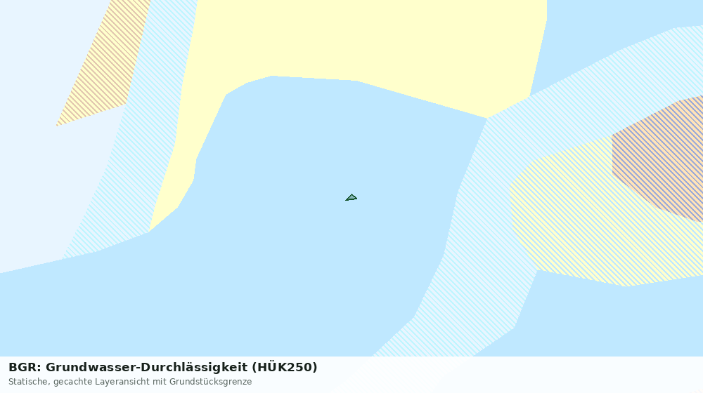 Statische Kartenansicht: BGR: Grundwasser-Durchlässigkeit (HÜK250)