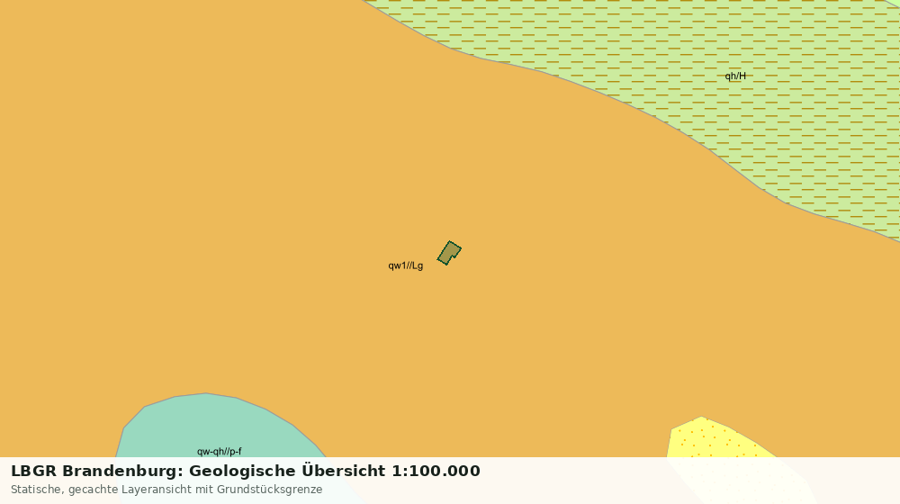 Statische Kartenansicht: LBGR Brandenburg: Geologische Übersicht 1:100.000