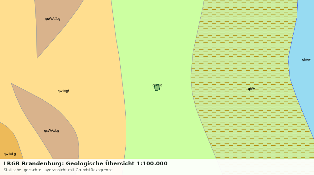 Statische Kartenansicht: LBGR Brandenburg: Geologische Übersicht 1:100.000