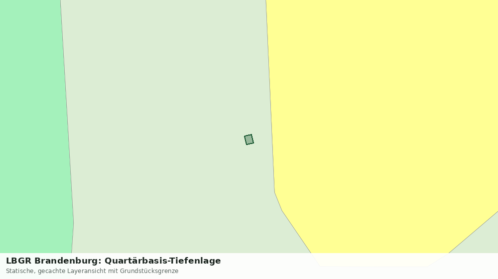Statische Kartenansicht: LBGR Brandenburg: Quartärbasis-Tiefenlage