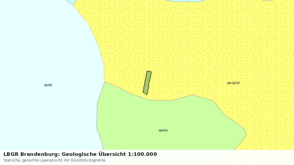 Statische Kartenansicht: LBGR Brandenburg: Geologische Übersicht 1:100.000