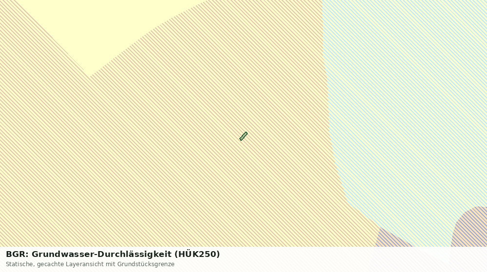 Statische Kartenansicht: BGR: Grundwasser-Durchlässigkeit (HÜK250)