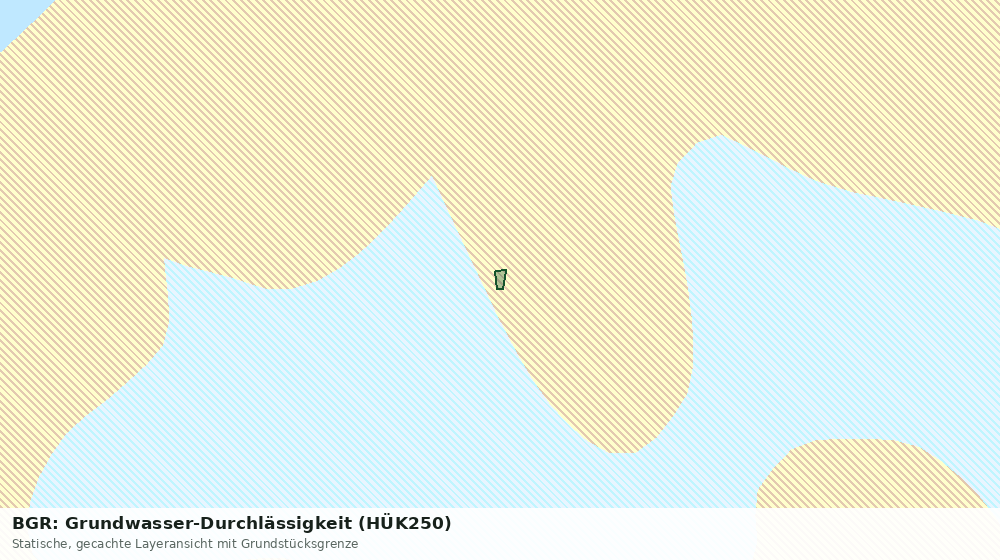 Statische Kartenansicht: BGR: Grundwasser-Durchlässigkeit (HÜK250)