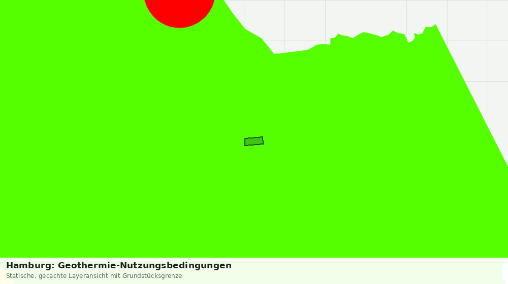 Statische Kartenansicht: Hamburg: Geothermie-Nutzungsbedingungen