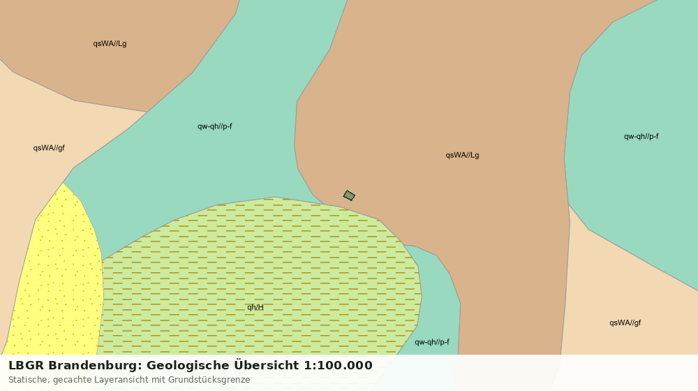Statische Kartenansicht: LBGR Brandenburg: Geologische Übersicht 1:100.000