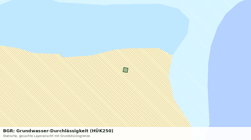 Statische Kartenansicht: BGR: Grundwasser-Durchlässigkeit (HÜK250)