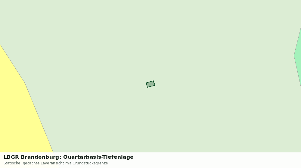 Statische Kartenansicht: LBGR Brandenburg: Quartärbasis-Tiefenlage