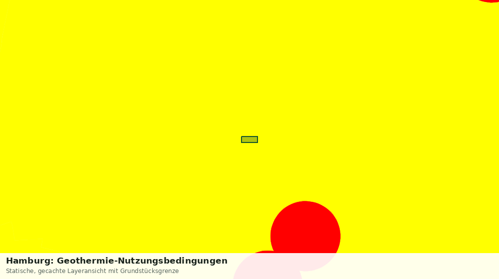 Statische Kartenansicht: Hamburg: Geothermie-Nutzungsbedingungen