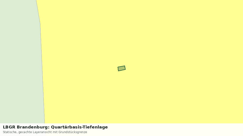 Statische Kartenansicht: LBGR Brandenburg: Quartärbasis-Tiefenlage