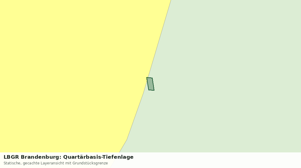 Statische Kartenansicht: LBGR Brandenburg: Quartärbasis-Tiefenlage