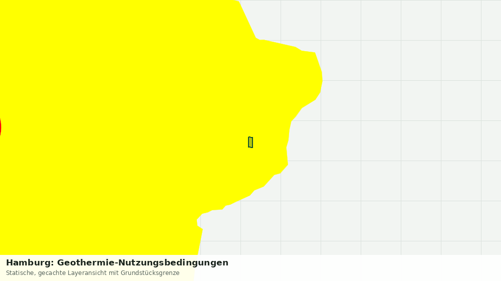 Statische Kartenansicht: Hamburg: Geothermie-Nutzungsbedingungen