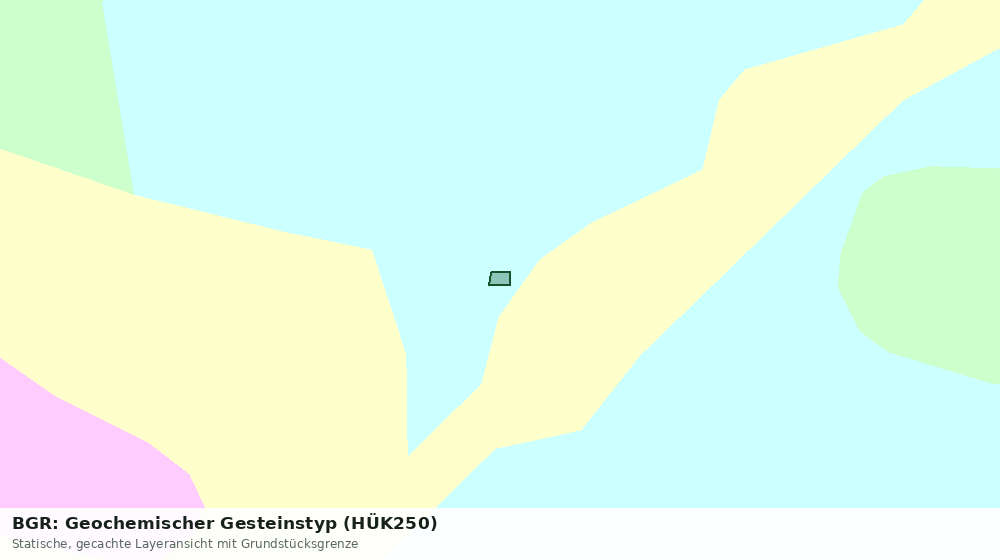 Statische Kartenansicht: BGR: Geochemischer Gesteinstyp (HÜK250)