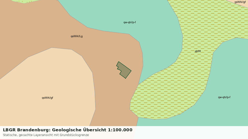 Statische Kartenansicht: LBGR Brandenburg: Geologische Übersicht 1:100.000