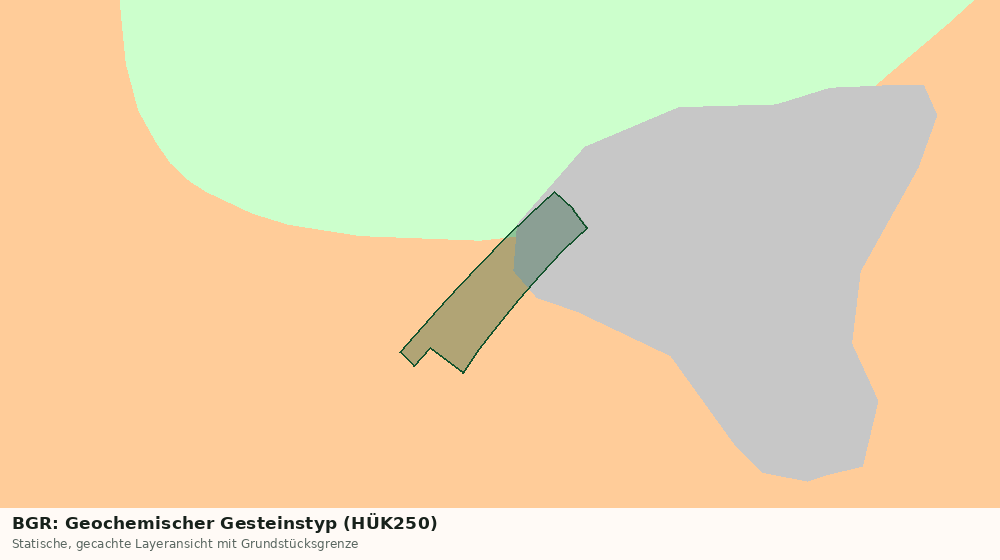 Statische Kartenansicht: BGR: Geochemischer Gesteinstyp (HÜK250)
