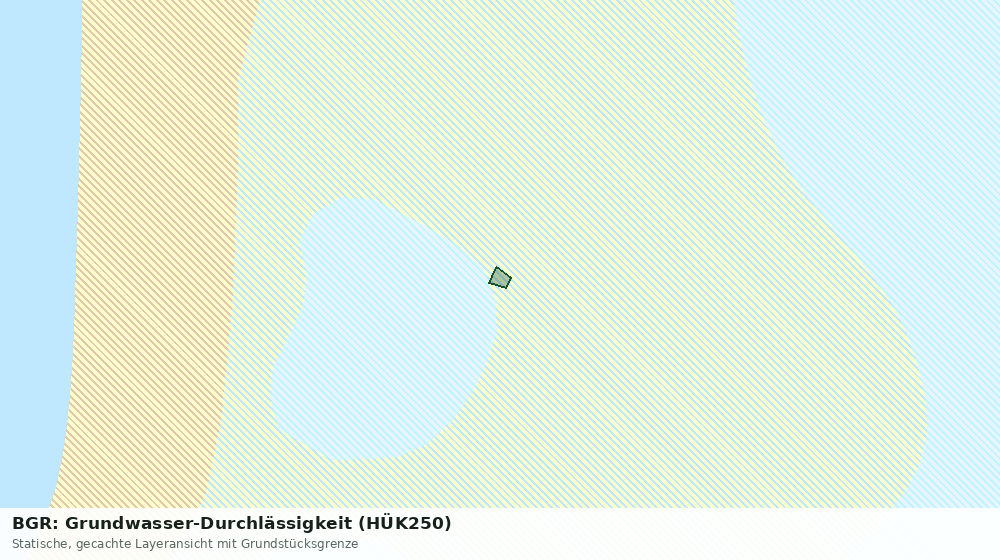 Statische Kartenansicht: BGR: Grundwasser-Durchlässigkeit (HÜK250)