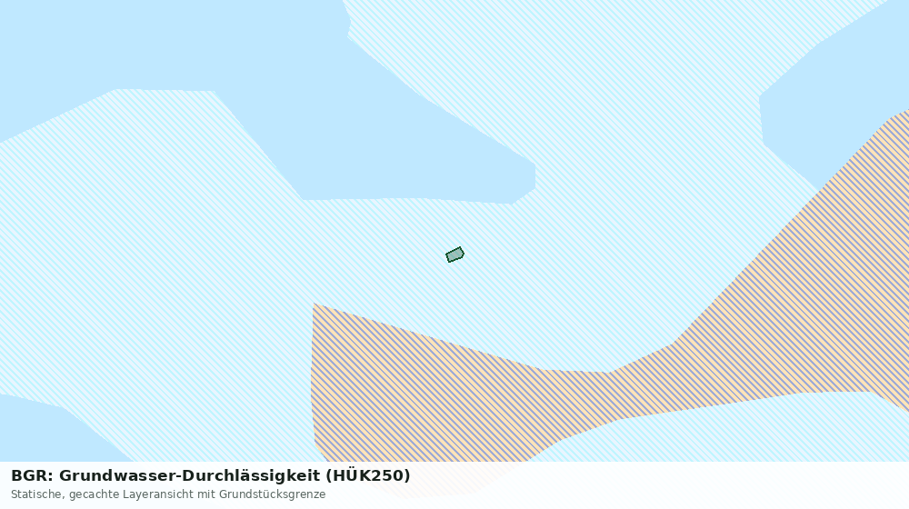 Statische Kartenansicht: BGR: Grundwasser-Durchlässigkeit (HÜK250)