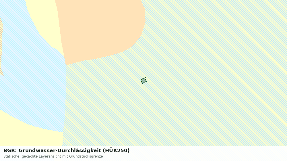 Statische Kartenansicht: BGR: Grundwasser-Durchlässigkeit (HÜK250)
