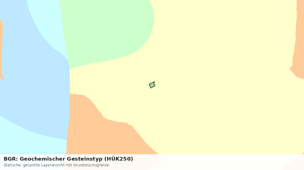 Statische Kartenansicht: BGR: Geochemischer Gesteinstyp (HÜK250)
