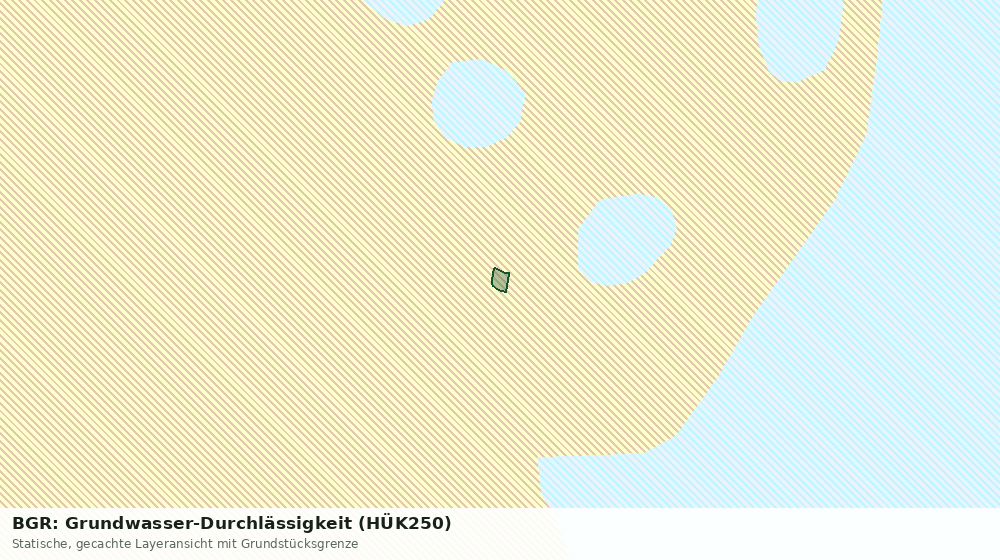 Statische Kartenansicht: BGR: Grundwasser-Durchlässigkeit (HÜK250)