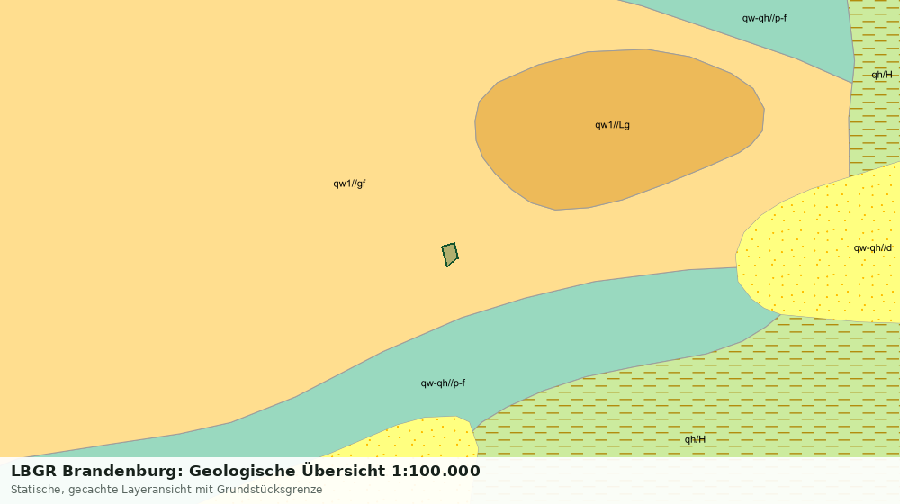 Statische Kartenansicht: LBGR Brandenburg: Geologische Übersicht 1:100.000
