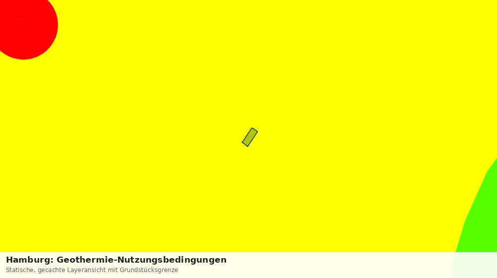 Statische Kartenansicht: Hamburg: Geothermie-Nutzungsbedingungen