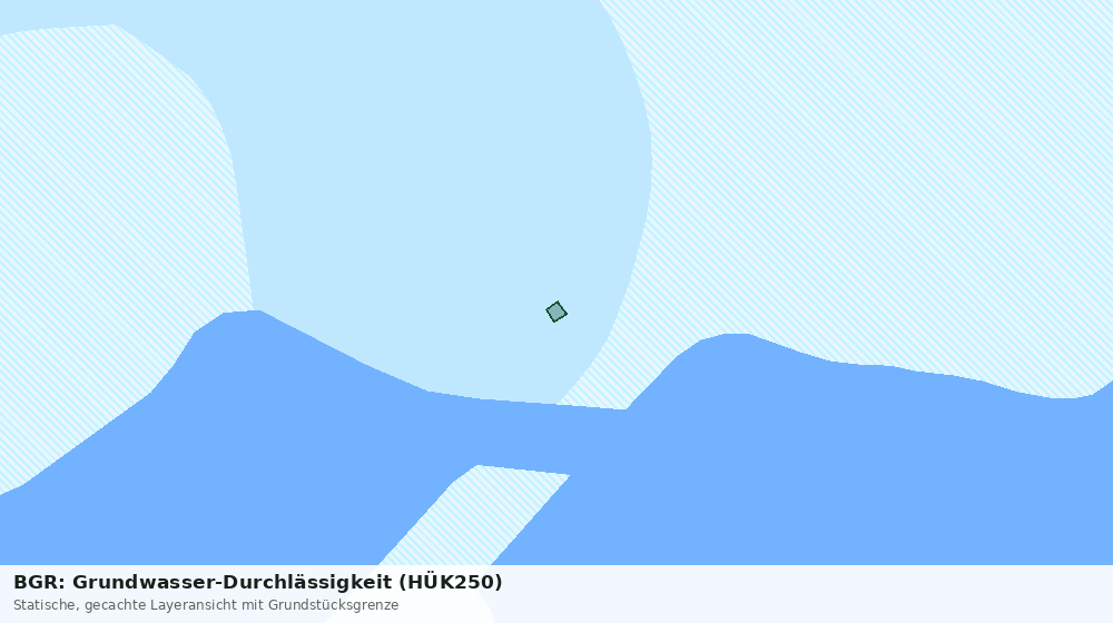 Statische Kartenansicht: BGR: Grundwasser-Durchlässigkeit (HÜK250)