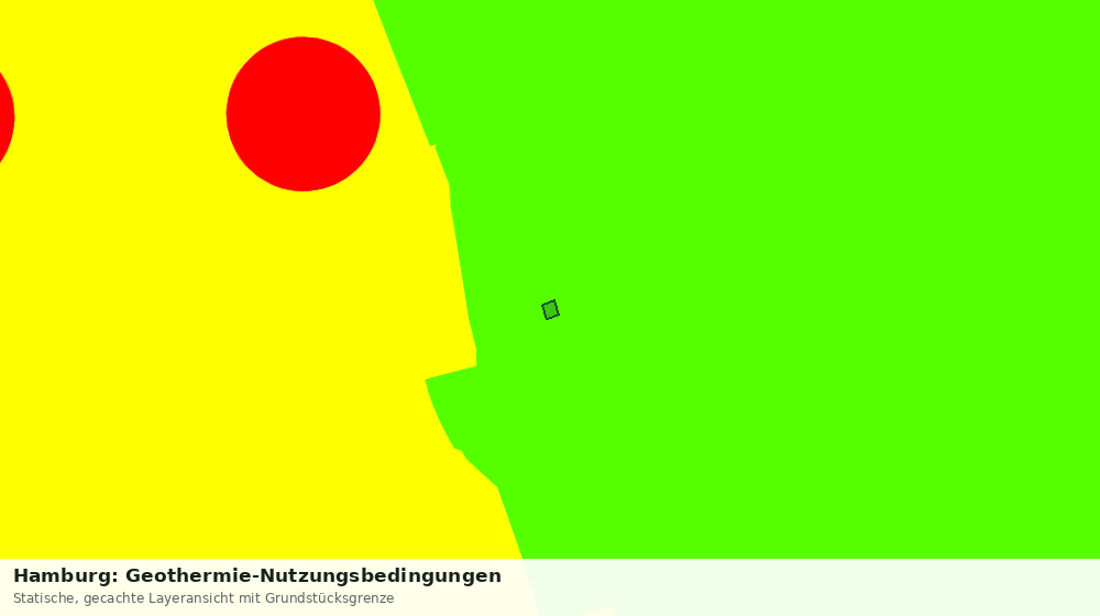 Statische Kartenansicht: Hamburg: Geothermie-Nutzungsbedingungen