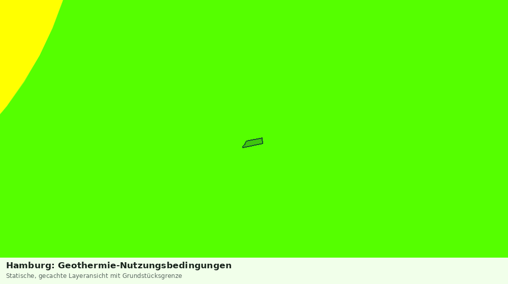 Statische Kartenansicht: Hamburg: Geothermie-Nutzungsbedingungen