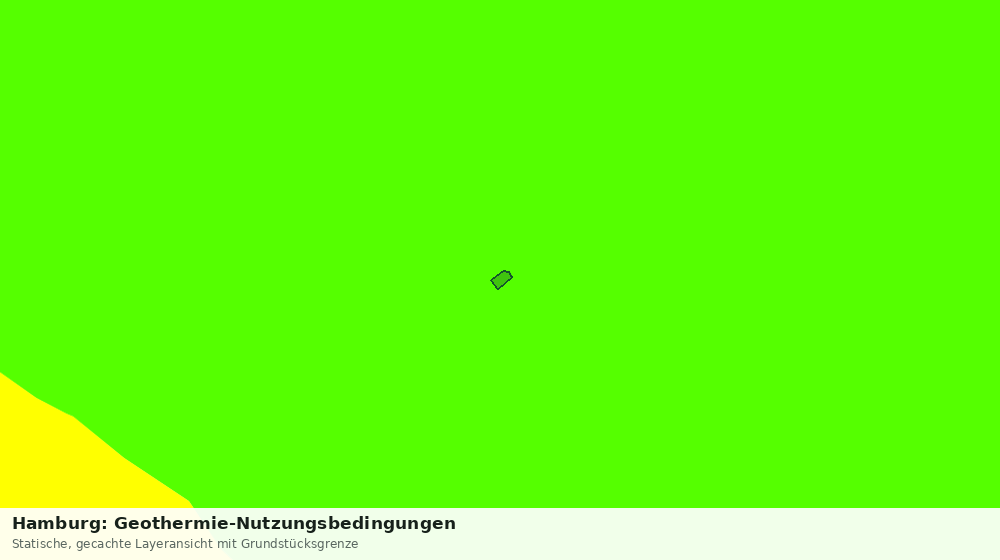 Statische Kartenansicht: Hamburg: Geothermie-Nutzungsbedingungen