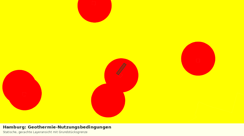 Statische Kartenansicht: Hamburg: Geothermie-Nutzungsbedingungen
