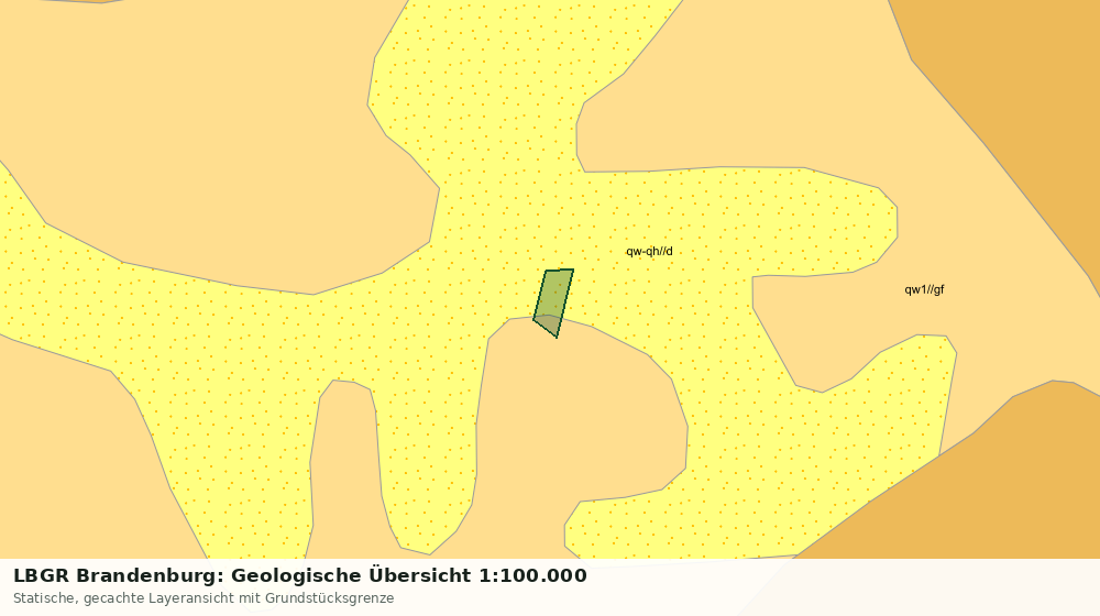 Statische Kartenansicht: LBGR Brandenburg: Geologische Übersicht 1:100.000