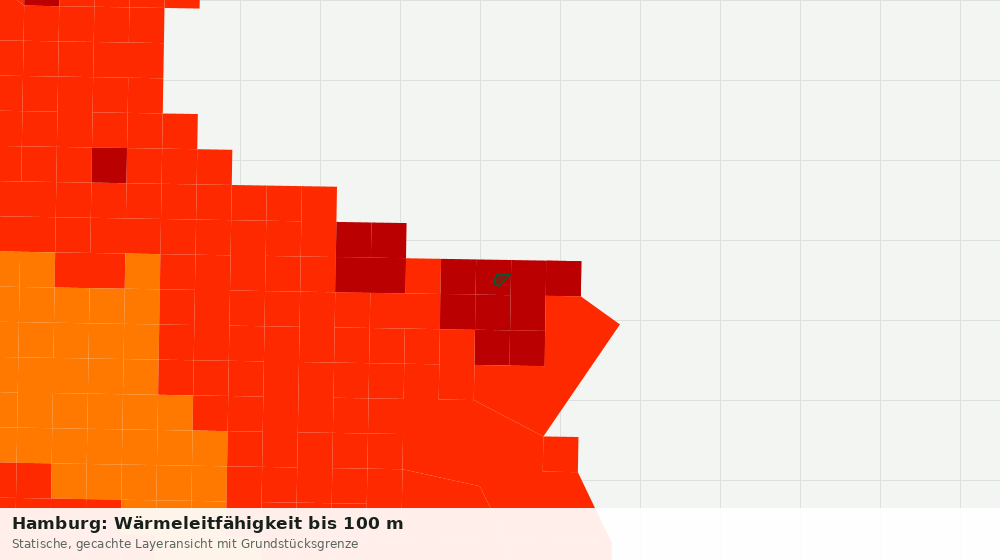 Statische Kartenansicht: Hamburg: Wärmeleitfähigkeit bis 100 m