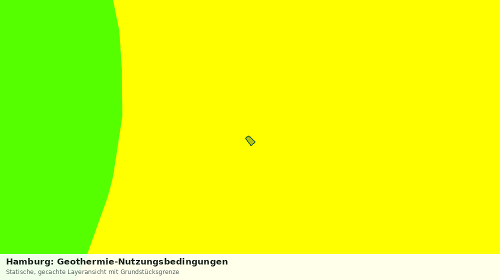 Statische Kartenansicht: Hamburg: Geothermie-Nutzungsbedingungen