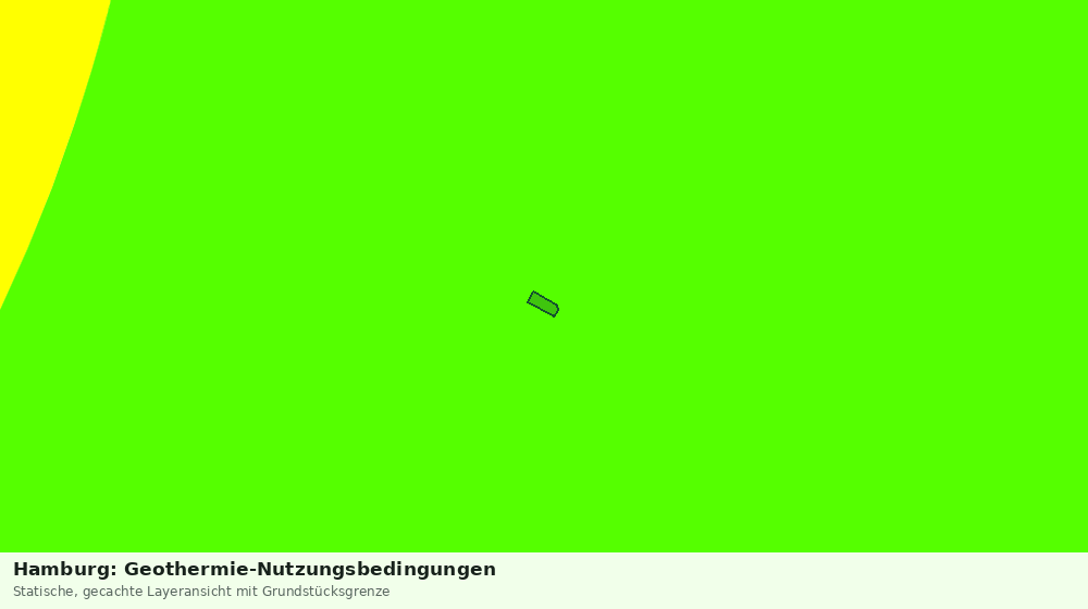 Statische Kartenansicht: Hamburg: Geothermie-Nutzungsbedingungen