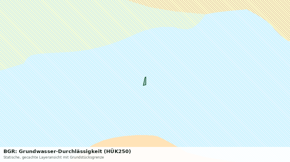 Statische Kartenansicht: BGR: Grundwasser-Durchlässigkeit (HÜK250)