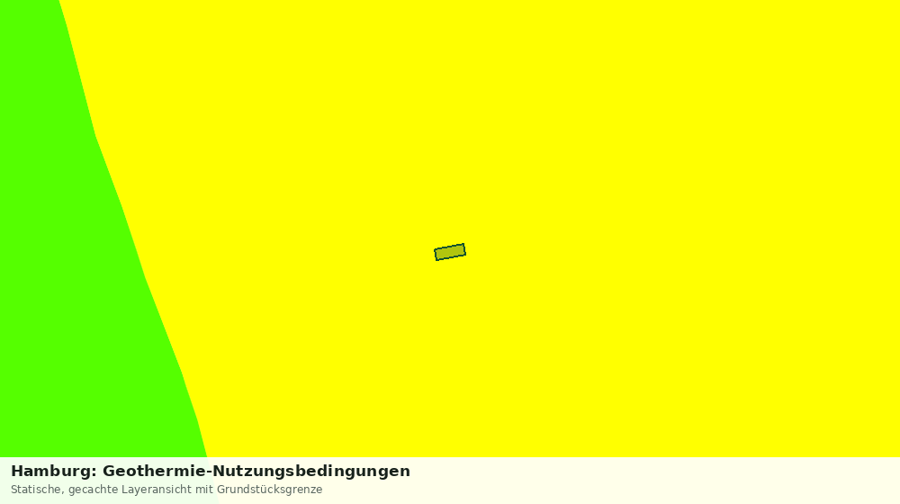 Statische Kartenansicht: Hamburg: Geothermie-Nutzungsbedingungen