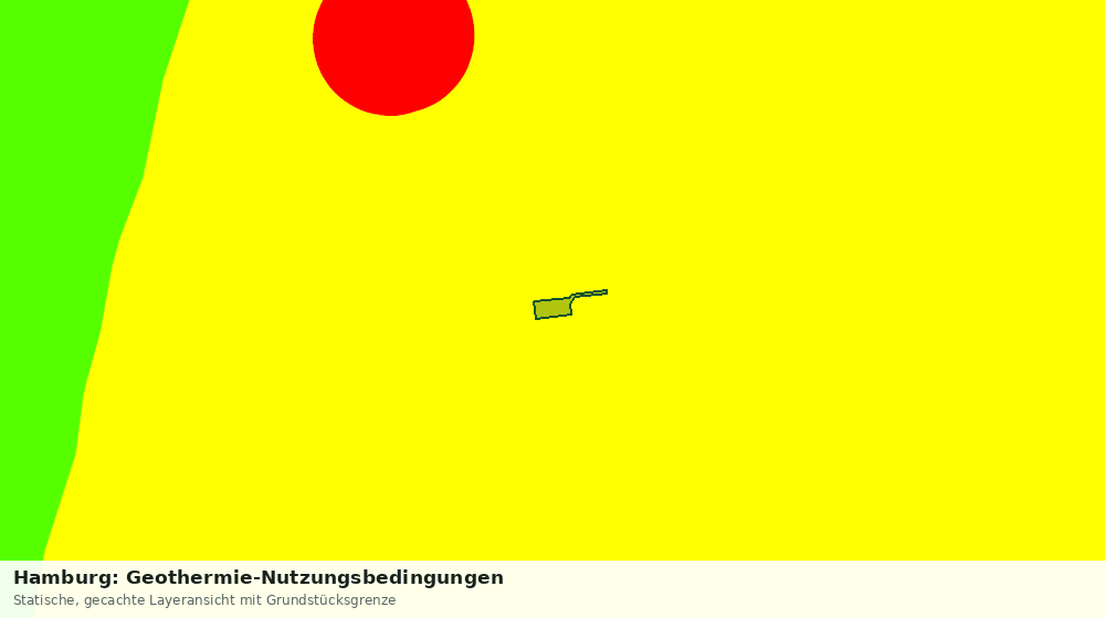 Statische Kartenansicht: Hamburg: Geothermie-Nutzungsbedingungen