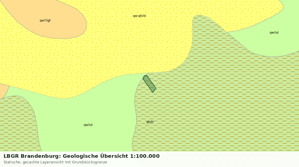 Statische Kartenansicht: LBGR Brandenburg: Geologische Übersicht 1:100.000