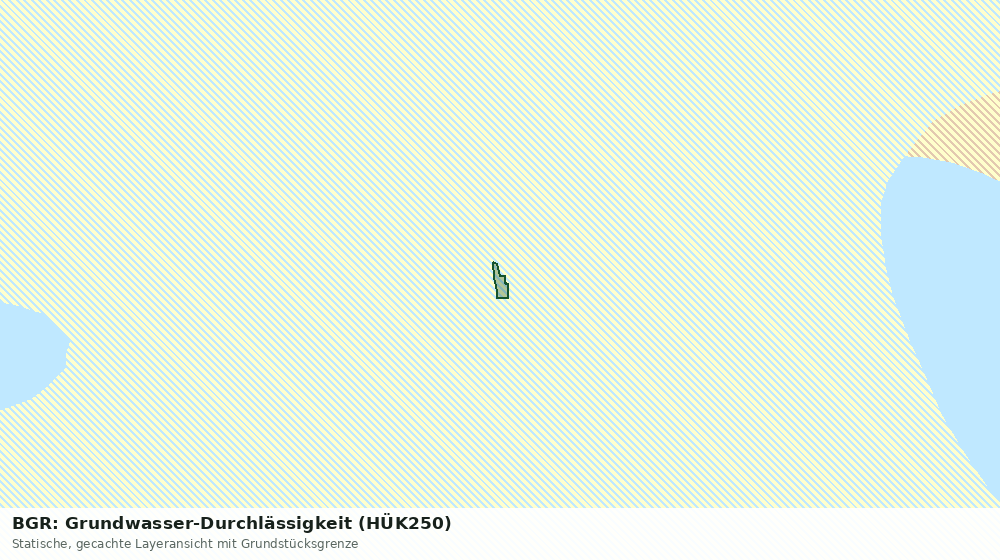 Statische Kartenansicht: BGR: Grundwasser-Durchlässigkeit (HÜK250)