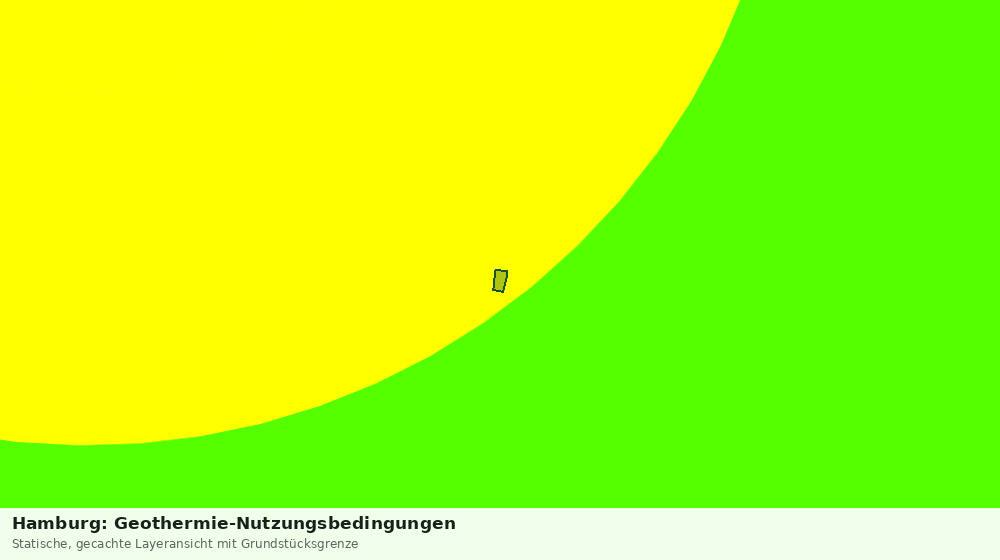 Statische Kartenansicht: Hamburg: Geothermie-Nutzungsbedingungen