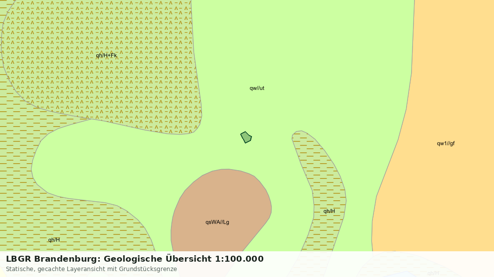 Statische Kartenansicht: LBGR Brandenburg: Geologische Übersicht 1:100.000