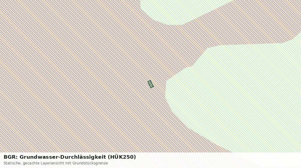 Statische Kartenansicht: BGR: Grundwasser-Durchlässigkeit (HÜK250)