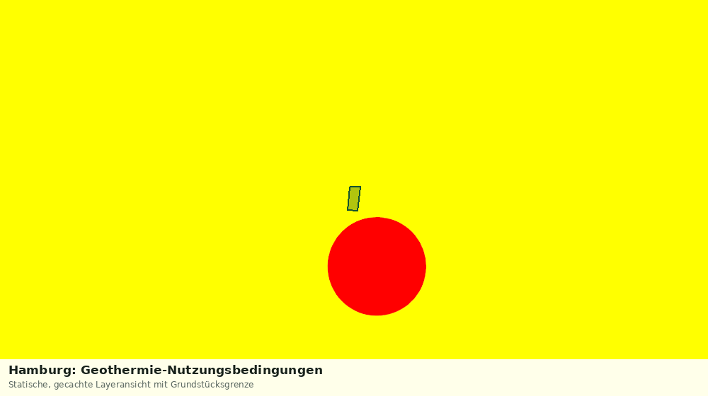 Statische Kartenansicht: Hamburg: Geothermie-Nutzungsbedingungen