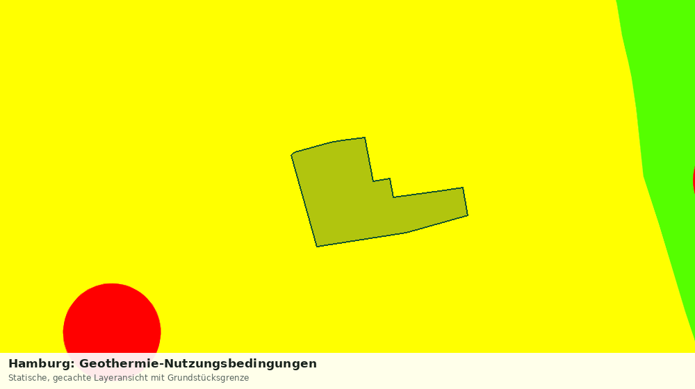 Statische Kartenansicht: Hamburg: Geothermie-Nutzungsbedingungen