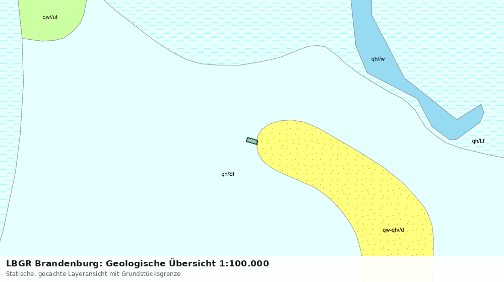 Statische Kartenansicht: LBGR Brandenburg: Geologische Übersicht 1:100.000