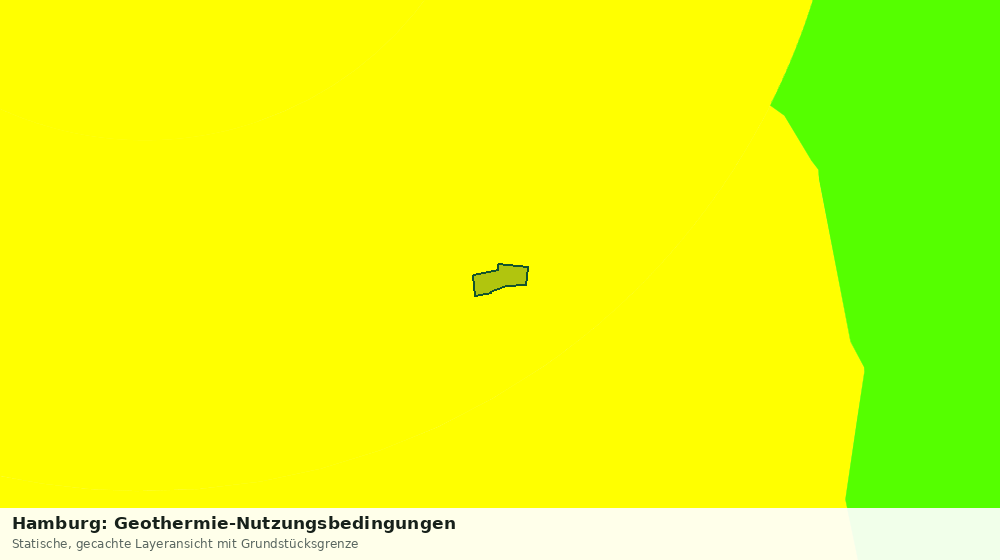 Statische Kartenansicht: Hamburg: Geothermie-Nutzungsbedingungen