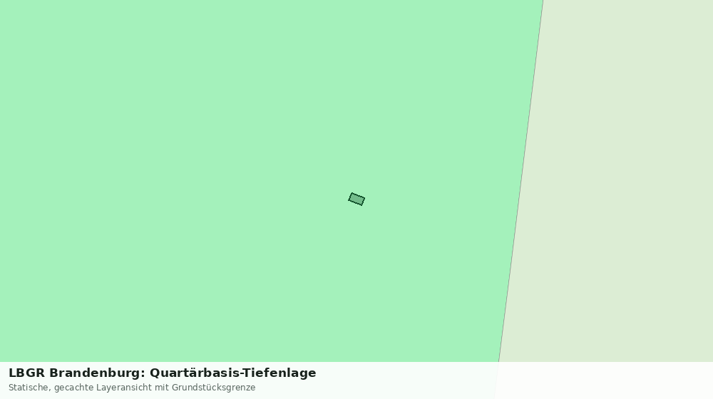 Statische Kartenansicht: LBGR Brandenburg: Quartärbasis-Tiefenlage