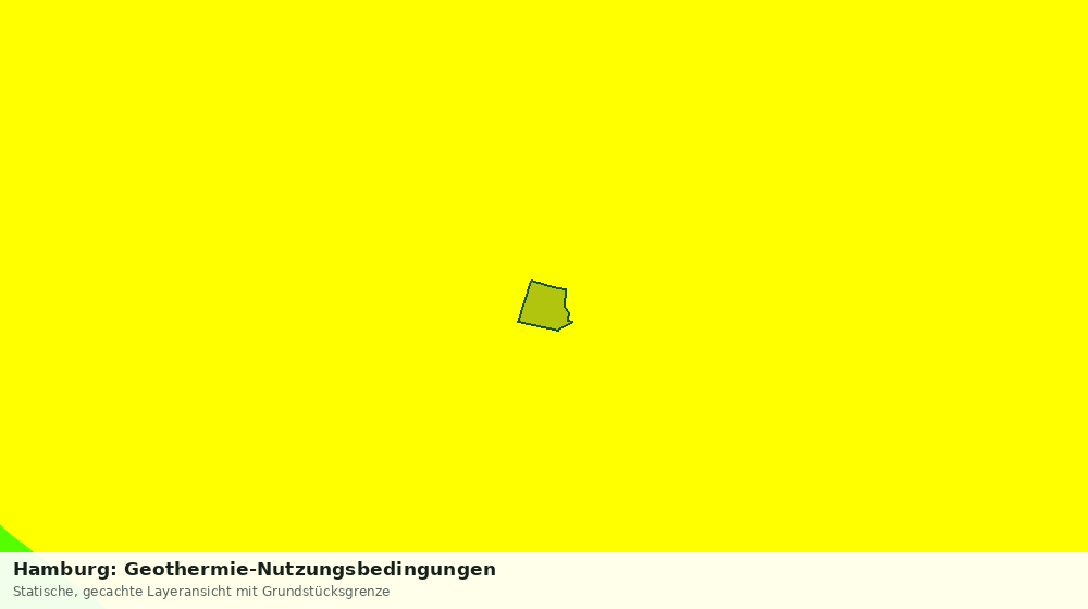 Statische Kartenansicht: Hamburg: Geothermie-Nutzungsbedingungen