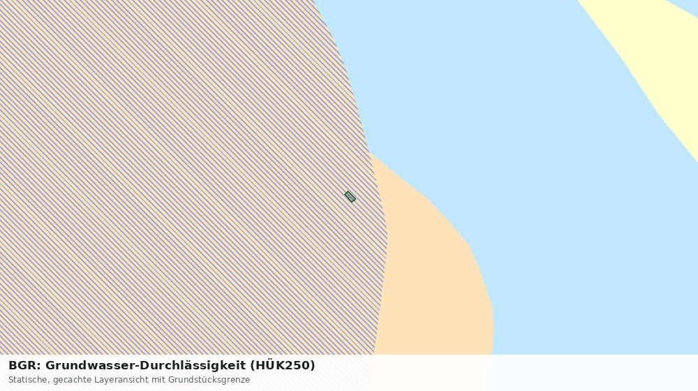 Statische Kartenansicht: BGR: Grundwasser-Durchlässigkeit (HÜK250)