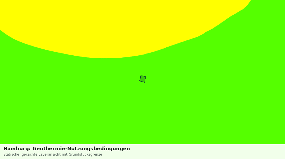 Statische Kartenansicht: Hamburg: Geothermie-Nutzungsbedingungen